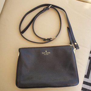 Kate Spade Black Leather Cross Body purse